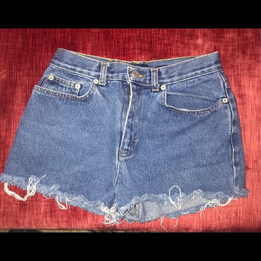 Distressed Jean shorts